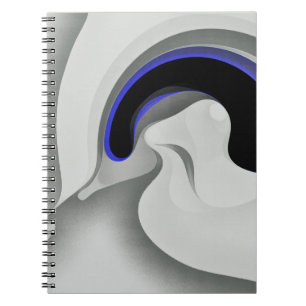 Cuaderno Debajo del azul: Resumen gris, negro y azul