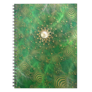 Cuaderno Debajo del bloc de notas del mar Esmeralda