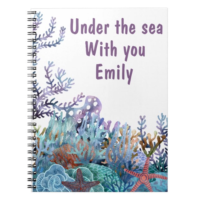 Cuaderno Debajo del mar contigo (Frente)