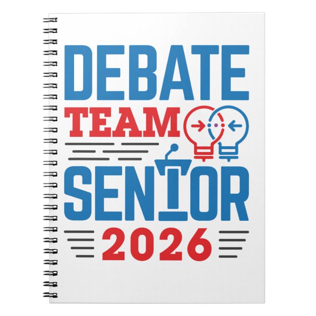 Cuaderno Debate Team Senior 2026 (Frente)