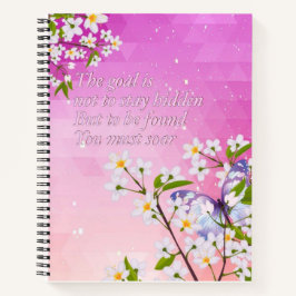 Cuaderno Debe Soplar Patrón Geométrico Rosa