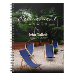 Cuaderno Deckchairs personalizó el libro de visitas del
