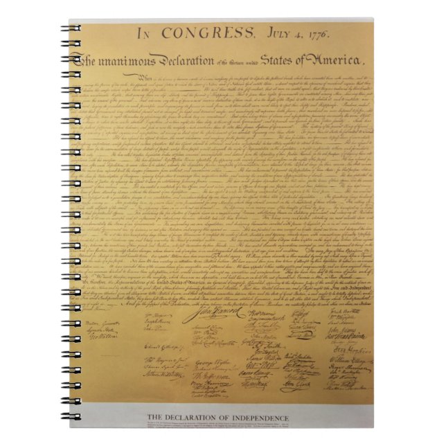 Cuaderno Declaración de Independencia (Frente)