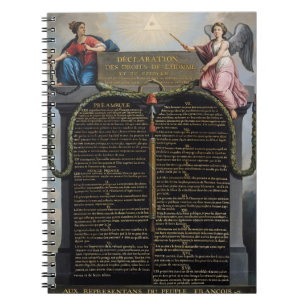 Cuaderno Declaración de las derechas del hombre y del