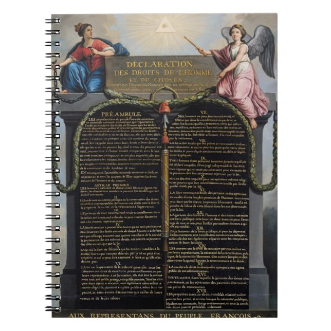 Cuaderno Declaración de las derechas del hombre y del (Frente)
