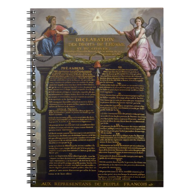 Cuaderno Declaración - Derechos del hombre y del ciudadano (Frente)