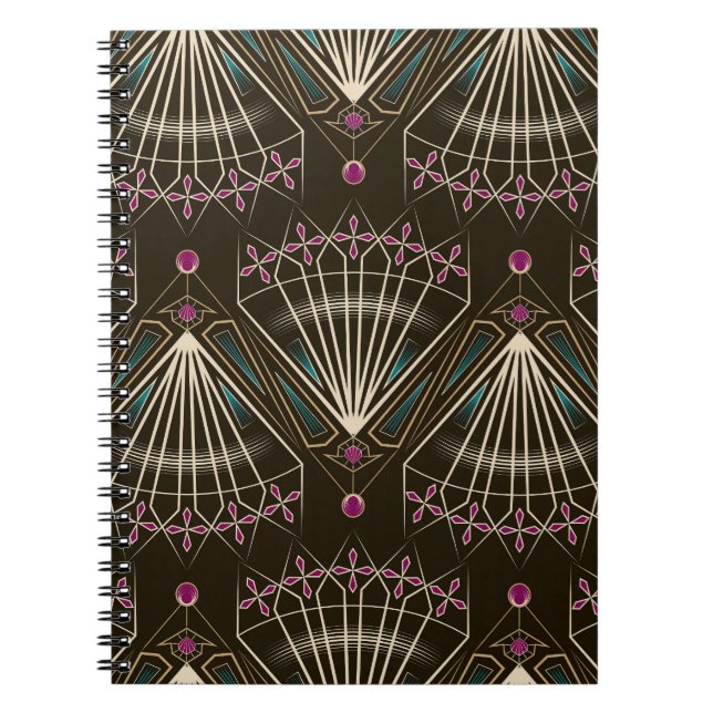 Cuaderno Decoción de arte antiguo, patrón geométrico (Frente)
