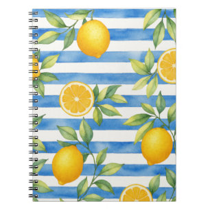 Cuaderno Decor de Cocina de Citrus de Verano Mediterráneo