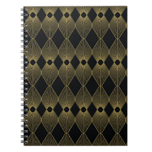 Cuaderno Decoración Art Decó Patrón sin Maravillas