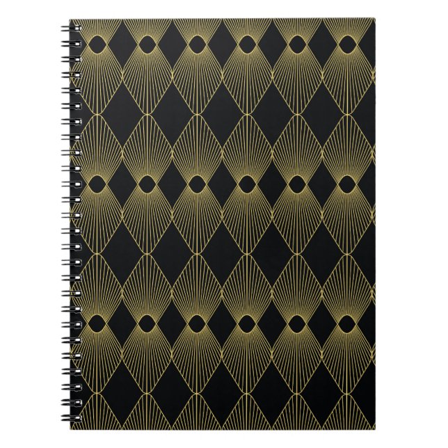 Cuaderno Decoración Art Decó Patrón sin Maravillas (Frente)
