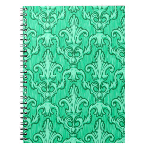 Cuaderno Decoración barroca vintage sin verdor. Illustrati