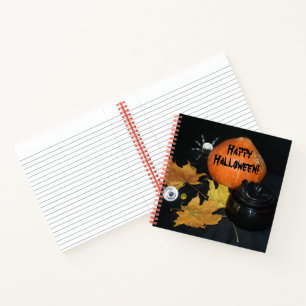 Cuaderno Decoración de calabaza de Halloween