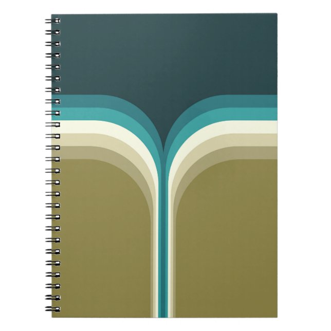Cuaderno Decoración de doble arco estilo retro (Frente)