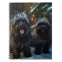 Cuaderno Decoración de los Navidades del Affenpinscher Snow