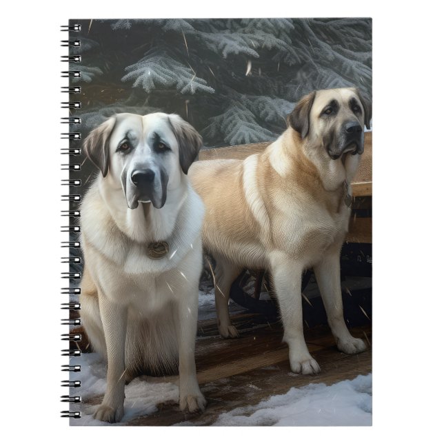 Cuaderno Decoración de los Navidades del Anatolian Shepherd (Frente)