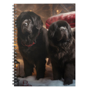 Cuaderno Decoración de Navidades de Newfoundland Snowy Slei