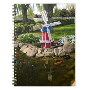 Cuaderno Decoración del jardín del molino de viento