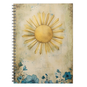 Cuaderno decoración mural tipo explosión solar.