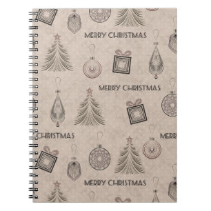 Cuaderno decoración navidad, Navidades, vintage, retro, pap