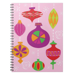 Cuaderno Decoración numerosa del navidad ilustrada en diffe