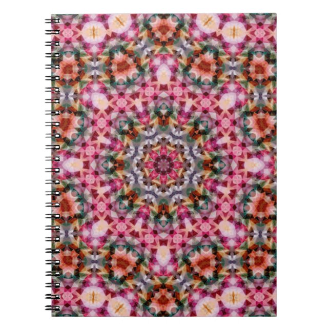 Cuaderno Decoración ornamental redondeada kaleidoscopo de M (Frente)