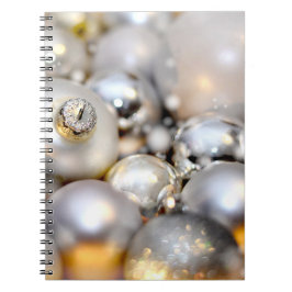 Cuaderno Decoración plateada de navidades
