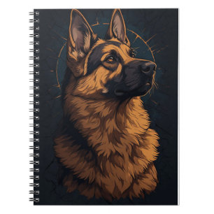 Cuaderno 🦴 Decoración y regalos de perro pastor alemán 🦴