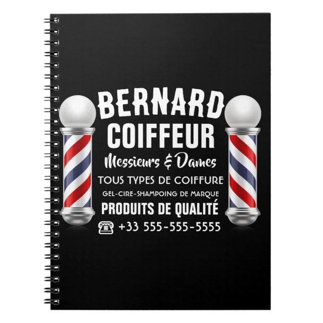 Cuaderno Décoration de salon de coiffure (Frente)