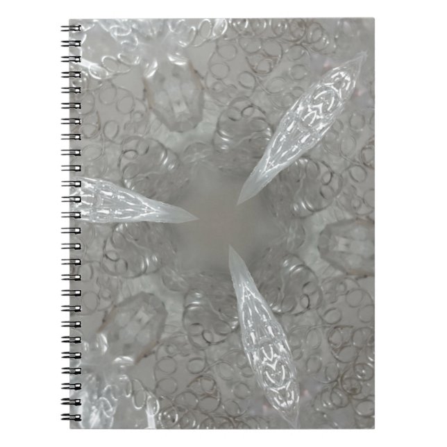 Cuaderno Decorativo kaleidoscópico de plata antigua (Frente)