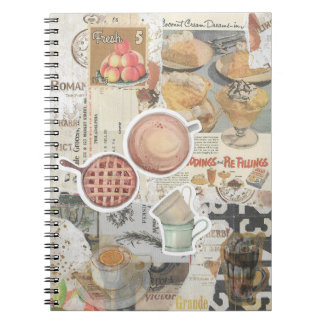 Cuaderno Decoupage de la época del café y el café
