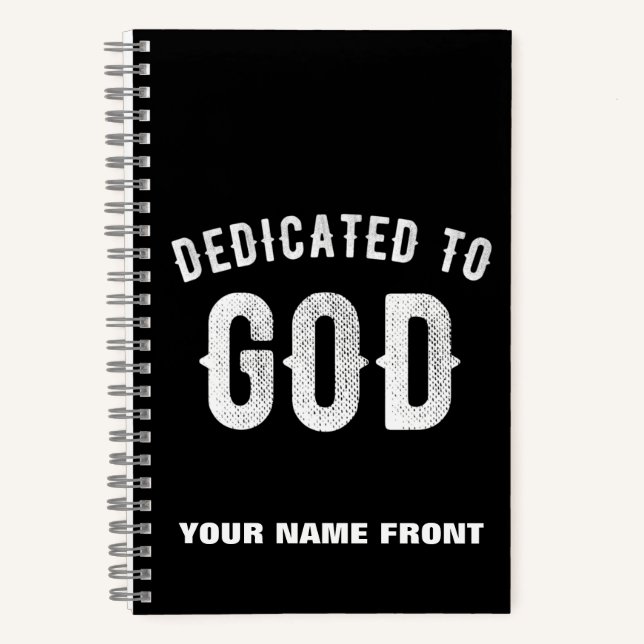 CUADERNO DEDICADO A DIOS PERSONALIZABLE GUAY TEXTO BLANCO (Anverso)