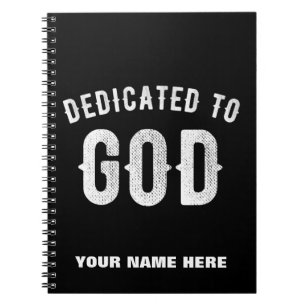 CUADERNO DEDICADO A DIOS PERSONALIZABLE GUAY TEXTO BLANCO
