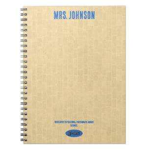 Cuaderno Dedicado a la enseñanza Apasionado por la cienci
