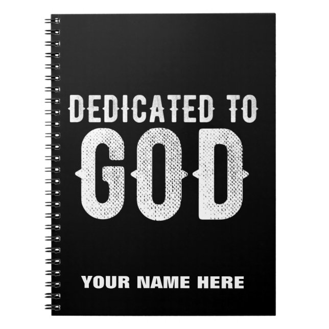 CUADERNO DEDICADO AL TEXTO BLANCO DEL PERSONALIZABLE GUAY D (Frente)