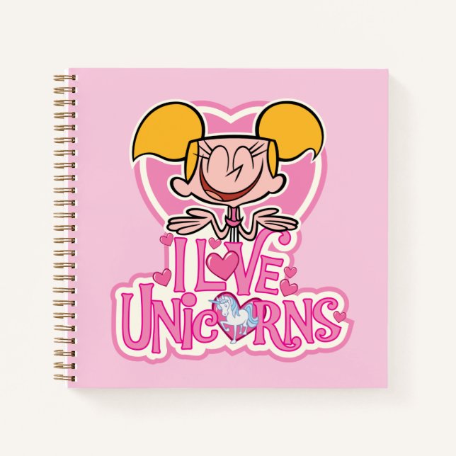 Cuaderno Dee Dee - Amo Unicornios (Anverso)