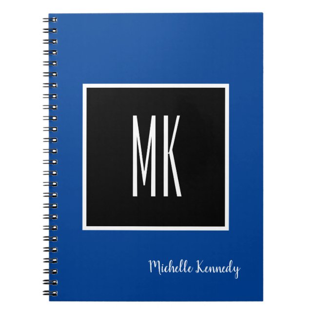 Cuaderno Deep Blue Black Monogramed Profesional (Frente)