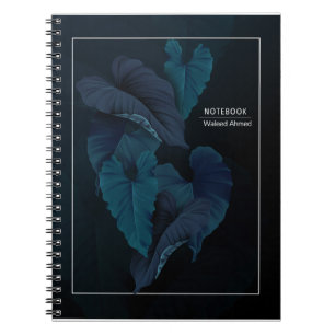 Cuaderno Deep Blue Botanical Dreams Spiral Notebook
