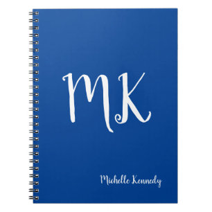 Cuaderno Deep Blue Monogramed Profesional Personalizado