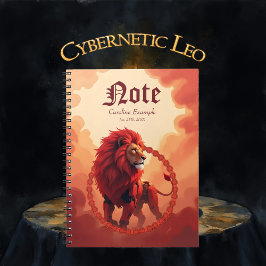 Cuaderno Deep Crimson Glow – The Lion of Burning Destiny.  