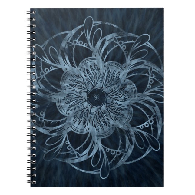 Cuaderno Deep Sea Blue Mandala Notebook (Frente)