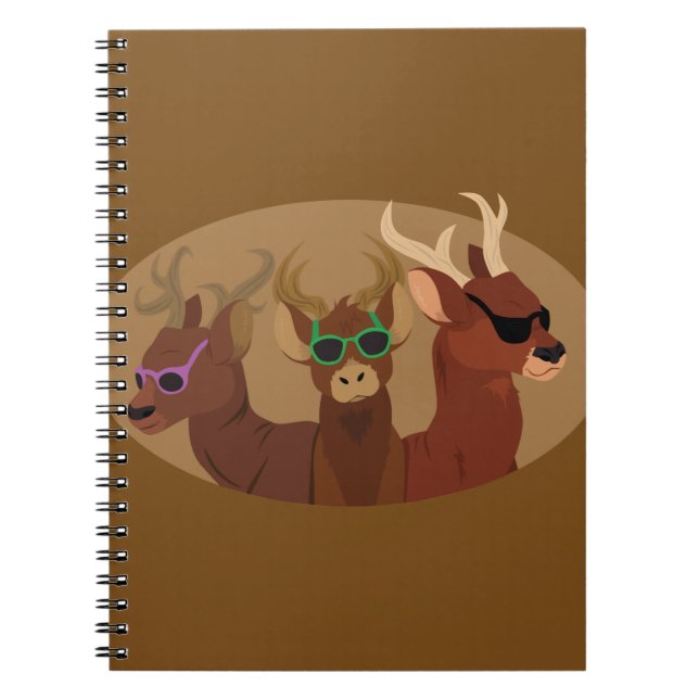 Cuaderno Deer Con Gafas De Sol (Frente)