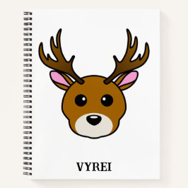 Cuaderno Deer de Personalizado lindo