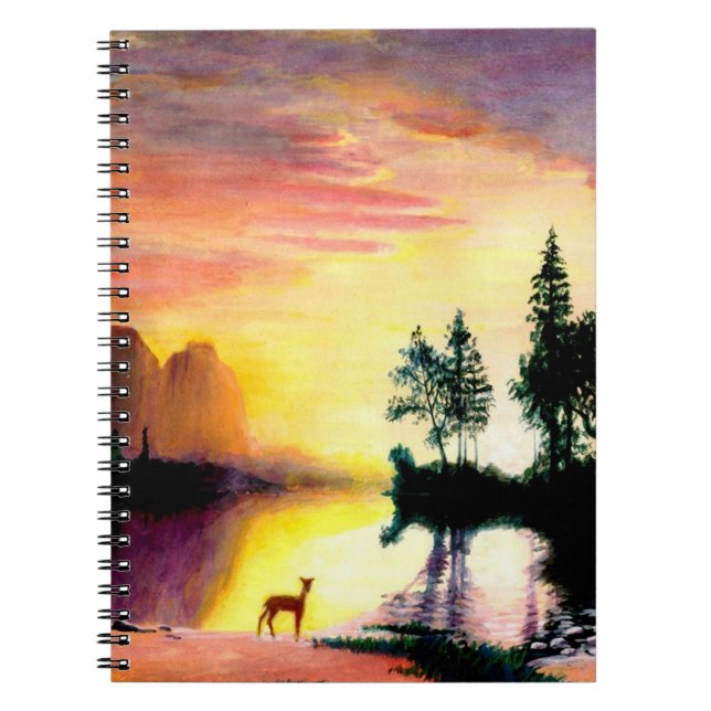 Cuaderno Deer en portátil Dawn (Frente)