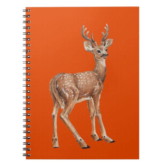 Cuaderno Deer en rojo (Frente)