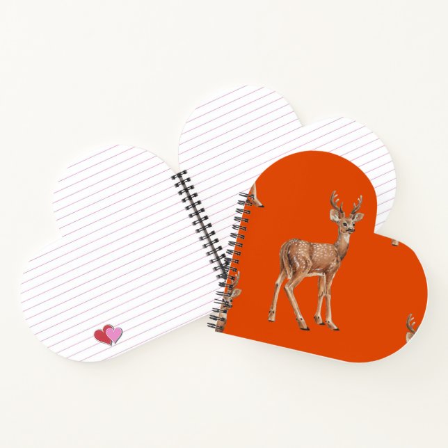 Cuaderno Deer en rojo (Interior)