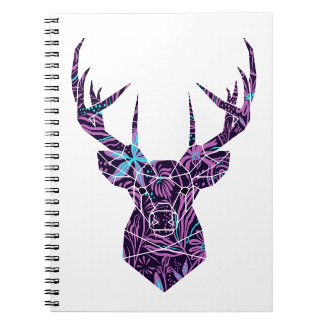 Cuaderno Deer floral (Frente)