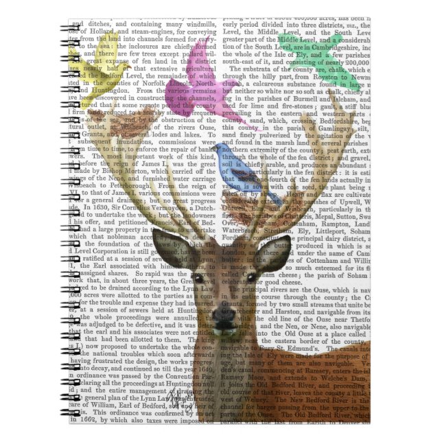 Cuaderno Deer y Aves Nidos Pastel Sombras (Frente)
