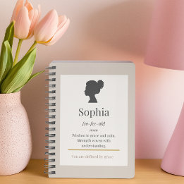 Cuaderno Defined by Name Spiral Notebook