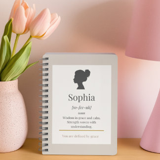 Cuaderno Defined by Name Spiral Notebook