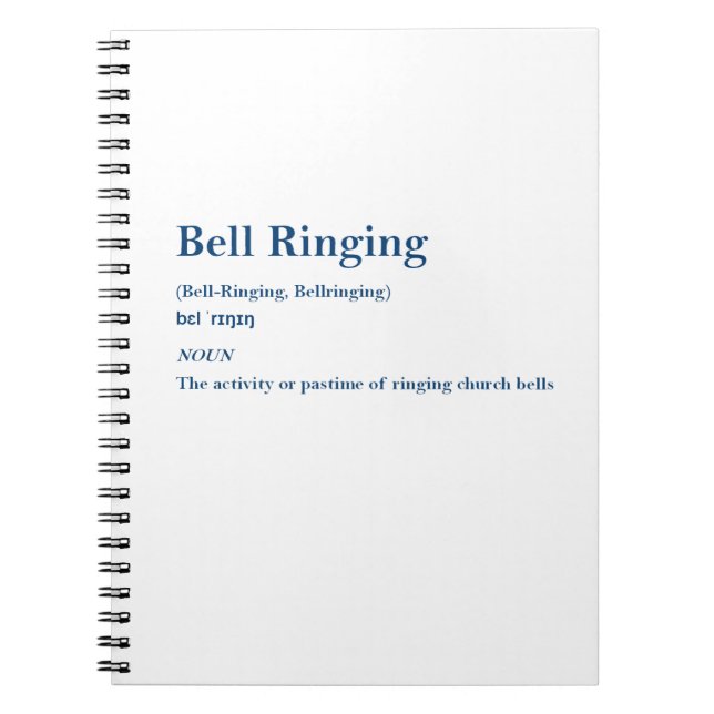 Cuaderno Definición de Bell Ringing (Frente)